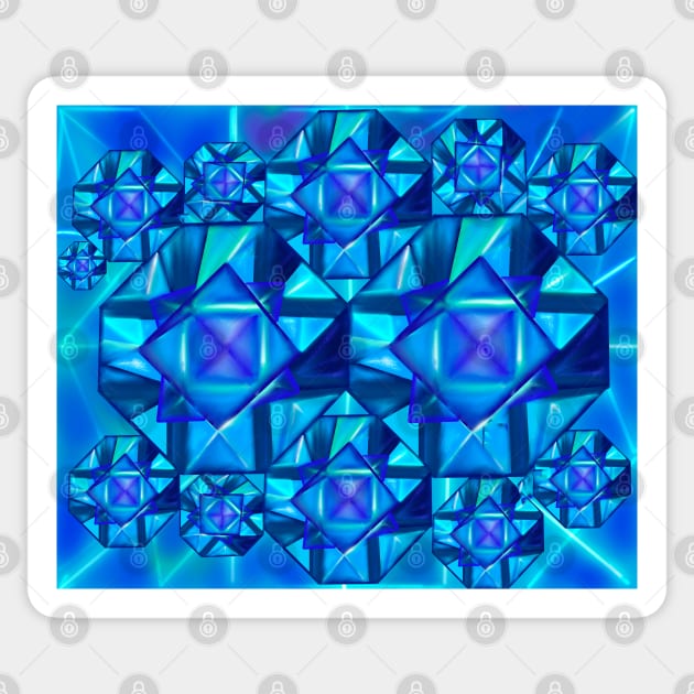Diamonds - blue diamond precious stone Sticker by Artonmytee